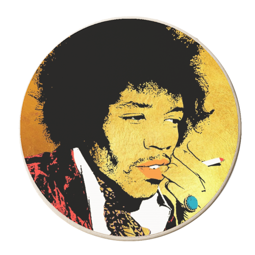 Jimi - personalised beer coaster by Wallace Elizabeth
