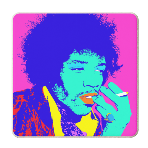 Jimi - personalised beer coaster by Wallace Elizabeth