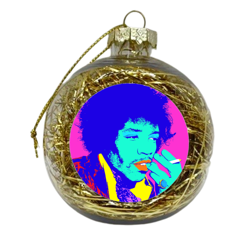 Jimi - xmas bauble by Wallace Elizabeth