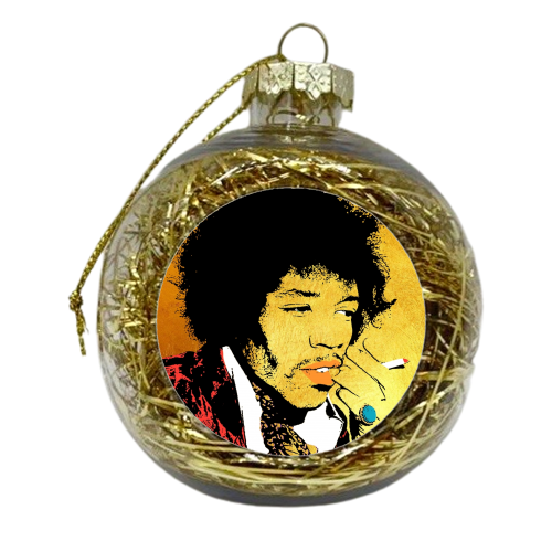 Jimi - xmas bauble by Wallace Elizabeth