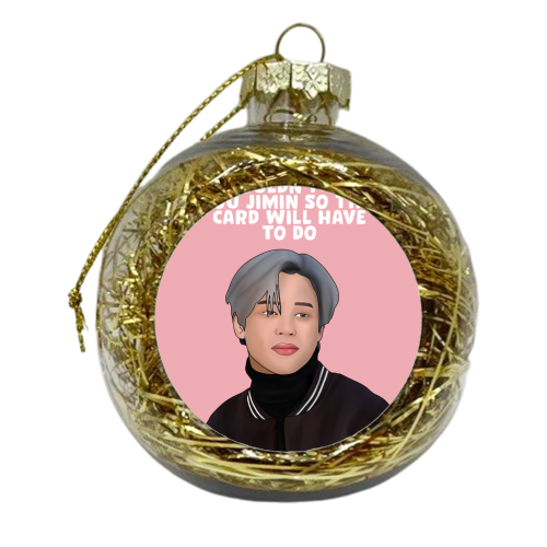 Jimin - xmas bauble by Pink and Pip