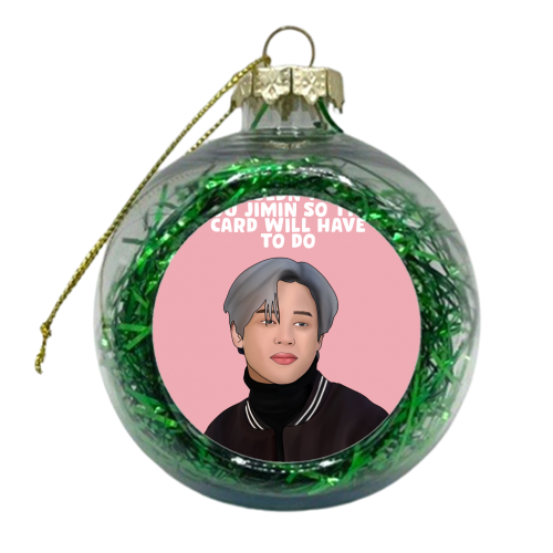 Jimin - xmas bauble by Pink and Pip
