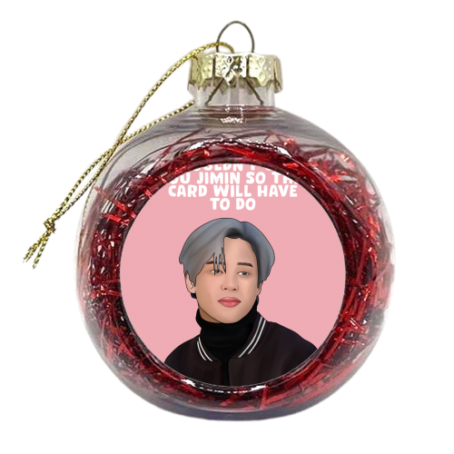 Jimin - xmas bauble by Pink and Pip