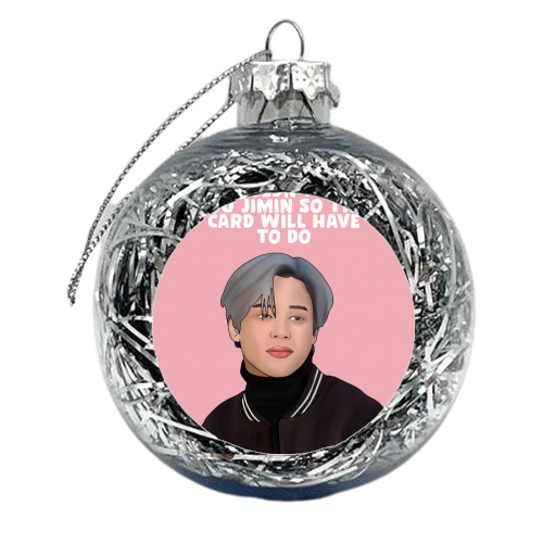 Jimin - xmas bauble by Pink and Pip