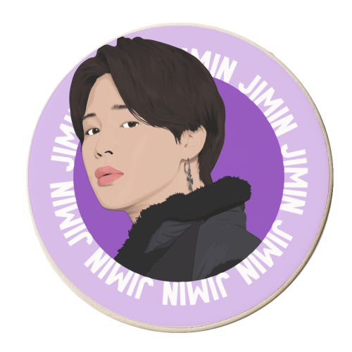 Jimin of BTS - personalised beer coaster by Pink and Pip