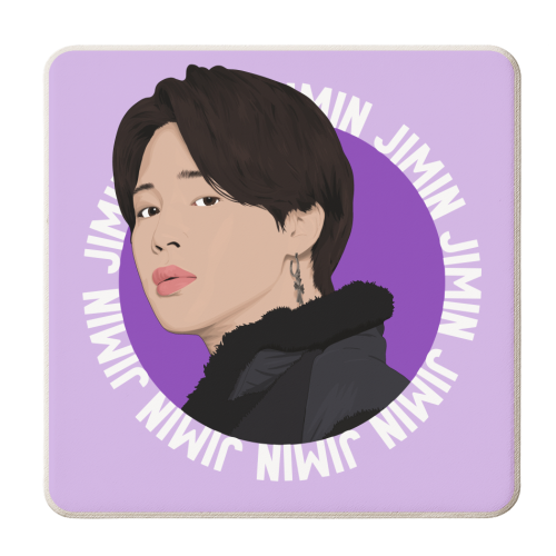 Jimin of BTS - personalised beer coaster by Pink and Pip