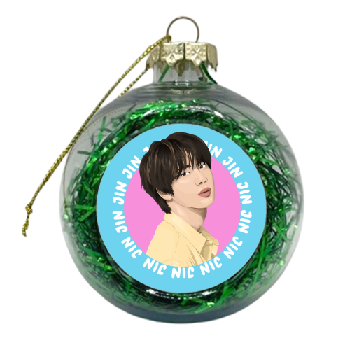 Jin From BTS - xmas bauble by Pink and Pip