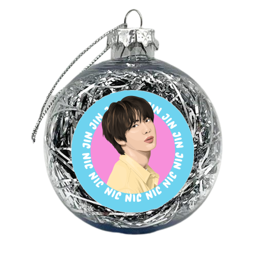 Jin From BTS - xmas bauble by Pink and Pip