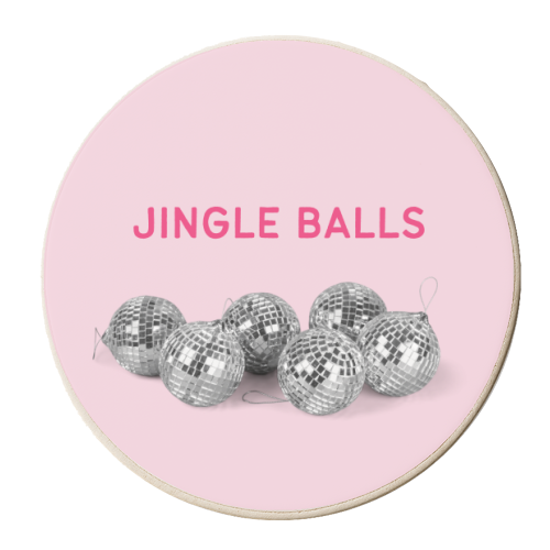 Jingle Balls - personalised beer coaster by OhMC! Designs