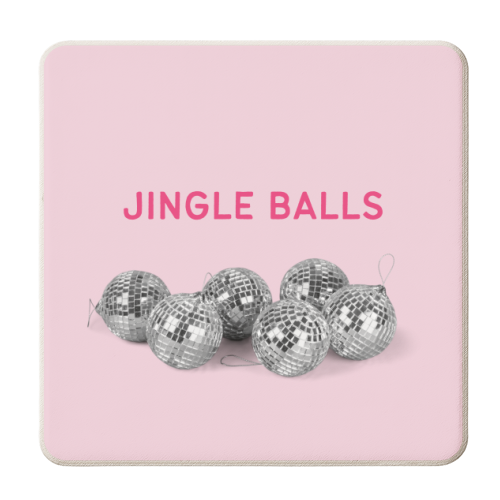 Jingle Balls - personalised beer coaster by OhMC! Designs