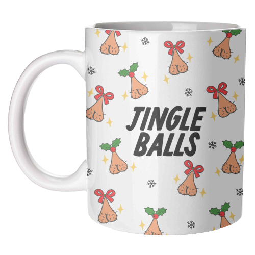 Jingle Balls - unique mug by The Marmalade Cat