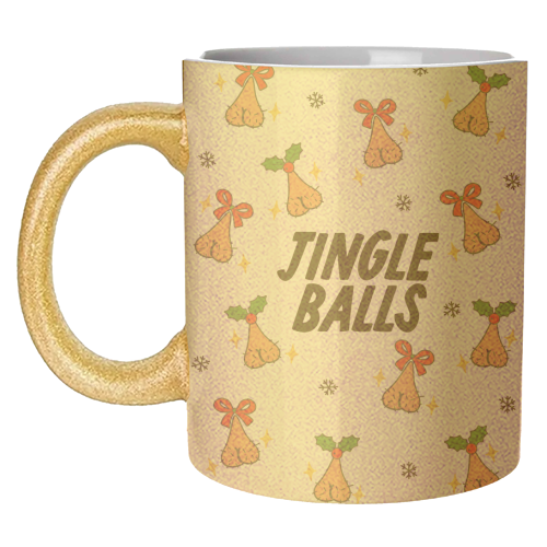 Jingle Balls - unique mug by The Marmalade Cat