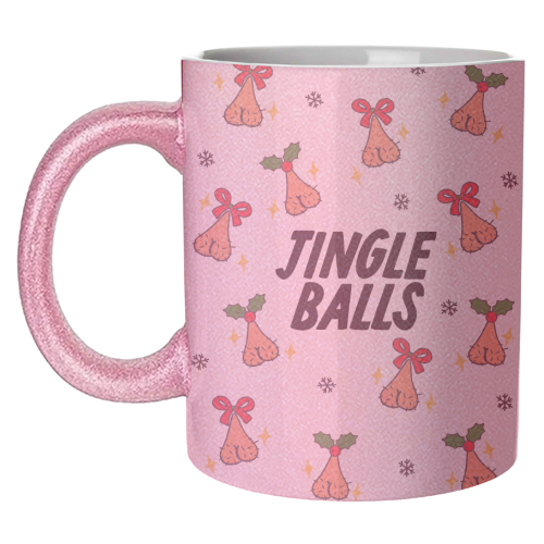 Jingle Balls - unique mug by The Marmalade Cat