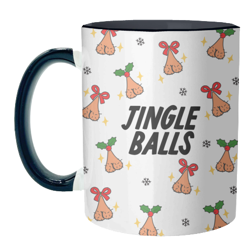 Jingle Balls - unique mug by The Marmalade Cat