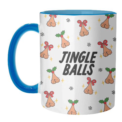 Jingle Balls - unique mug by The Marmalade Cat
