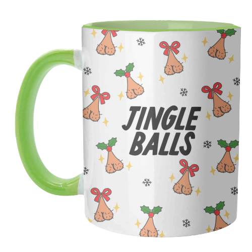 Jingle Balls - unique mug by The Marmalade Cat