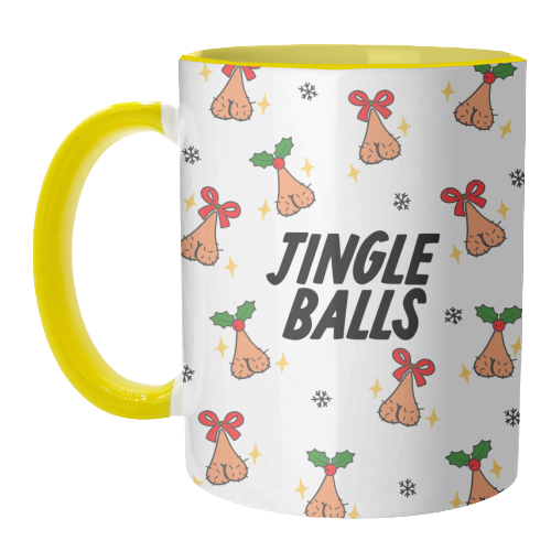 Jingle Balls - unique mug by The Marmalade Cat