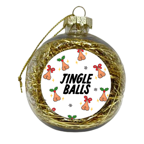 Jingle Balls - xmas bauble by The Marmalade Cat