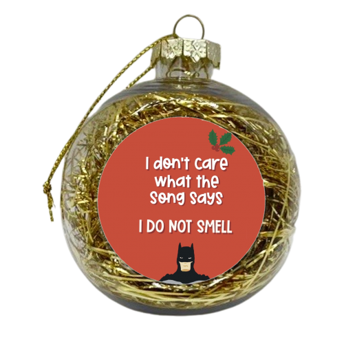 Jingle Bells Batman Smells - xmas bauble by Giddy Kipper
