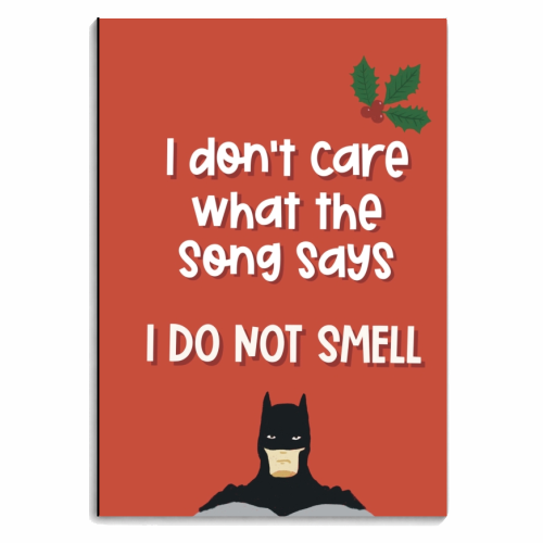 Jingle Bells Batman Smells - personalised A4, A5, A6 notebook by Giddy Kipper