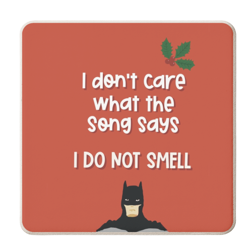 Jingle Bells Batman Smells - personalised beer coaster by Giddy Kipper