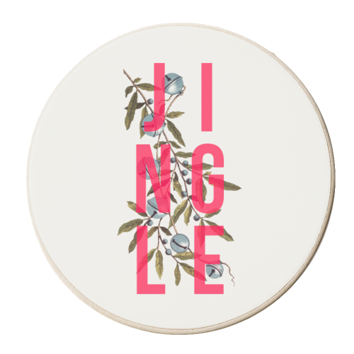 Jingle - personalised beer coaster by The 13 Prints