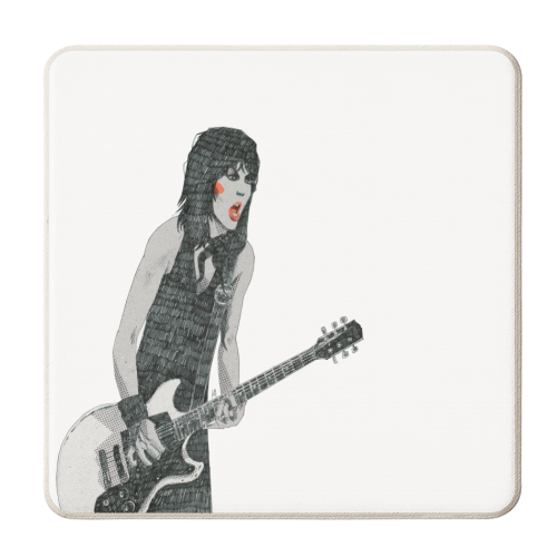Joan Jett - personalised beer coaster by Alexander Jackson