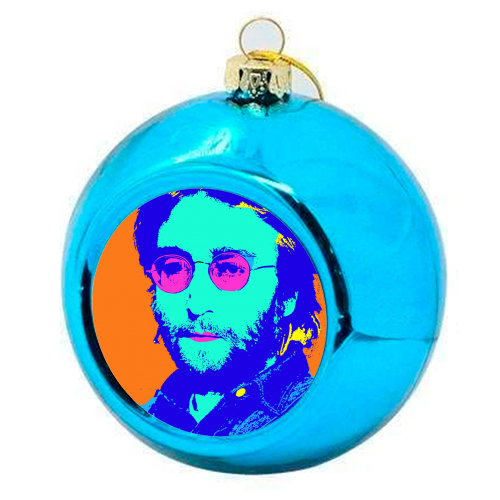 John - colourful christmas bauble by Wallace Elizabeth