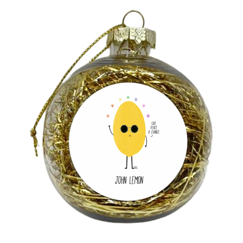 John Lemon - xmas bauble by Leeann Walker