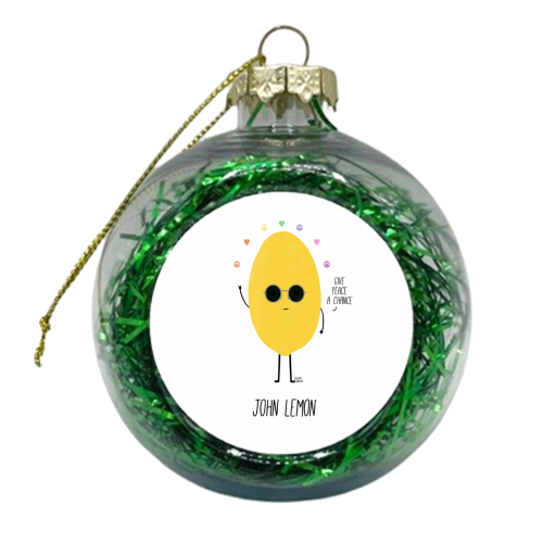 John Lemon - xmas bauble by Leeann Walker