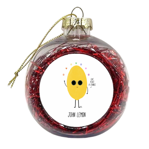 John Lemon - xmas bauble by Leeann Walker