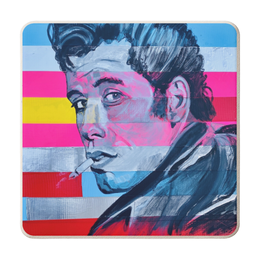 John Travolta - personalised beer coaster by Kirstie Taylor