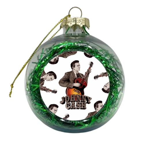Johnny Cash - xmas bauble by Daniel Cash