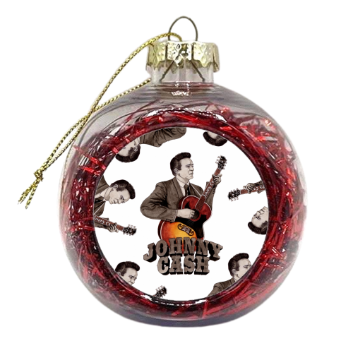 Johnny Cash - xmas bauble by Daniel Cash
