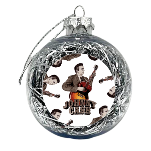 Johnny Cash - xmas bauble by Daniel Cash