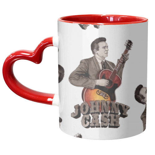 Johnny Cash - unique mug by Daniel Cash