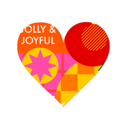 Jolly and Joyful Geometric Christmas Design - Magnet by AbiGoLucky