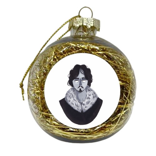 Jon Snow - xmas bauble by Louisa kewell