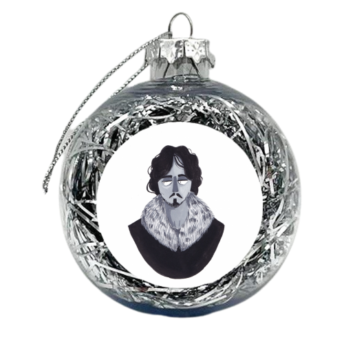 Jon Snow - xmas bauble by Louisa kewell