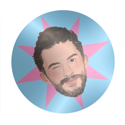 Jonathan Bailey - Circle Sticker by The Queer Store