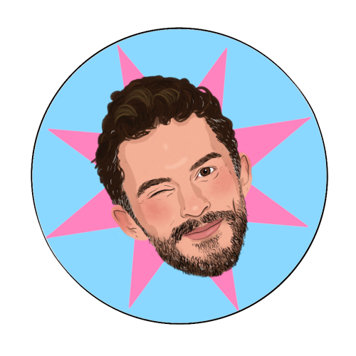 Jonathan Bailey - Circle Sticker by The Queer Store