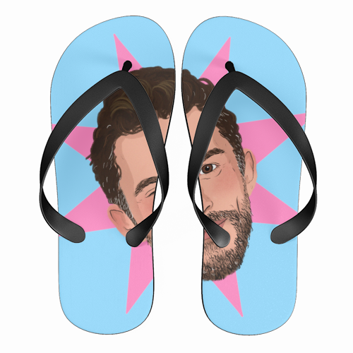Jonathan Bailey - funny flip flops by The Queer Store