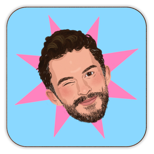 Jonathan Bailey - personalised beer coaster by The Queer Store