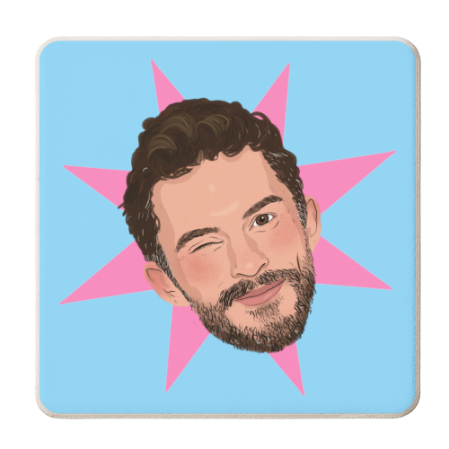 Jonathan Bailey - personalised beer coaster by The Queer Store
