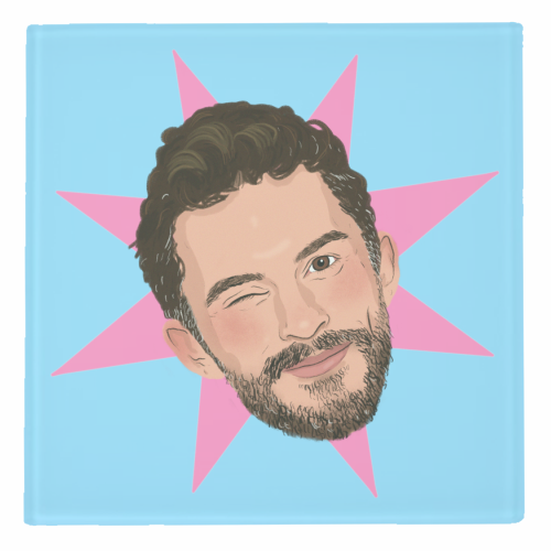 Jonathan Bailey - personalised beer coaster by The Queer Store