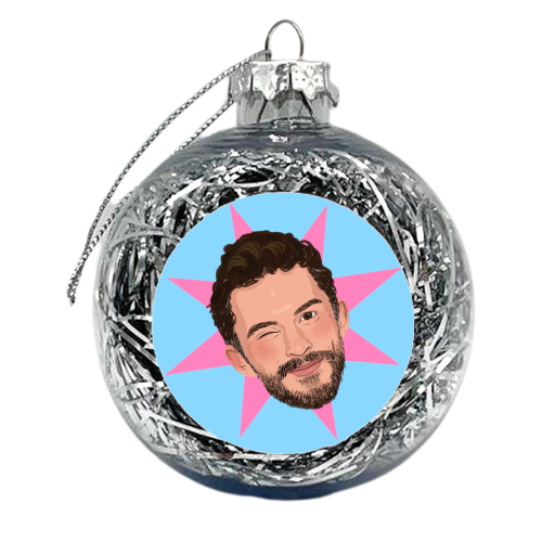 Jonathan Bailey - xmas bauble by The Queer Store
