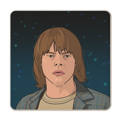 Jonathan print - personalised beer coaster by The Girl Next Draw