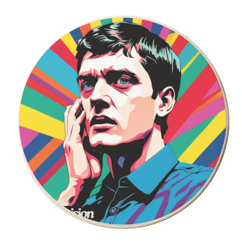 Joy Division Blue - personalised beer coaster by Faith Mercer