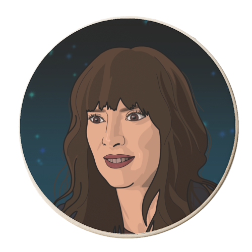 Joyce print - personalised beer coaster by The Girl Next Draw