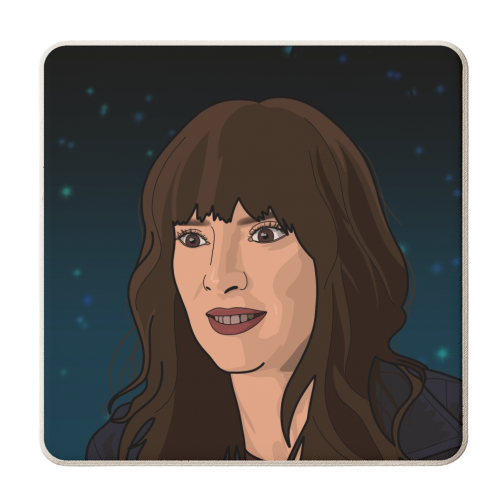 Joyce print - personalised beer coaster by The Girl Next Draw